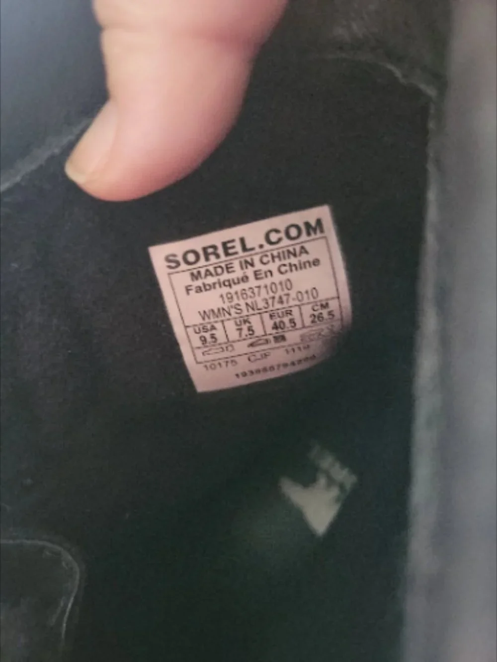 Sorel Joan of Arctic Next Lite Boots Women's 9.5 Black Sea Salt Waterproof